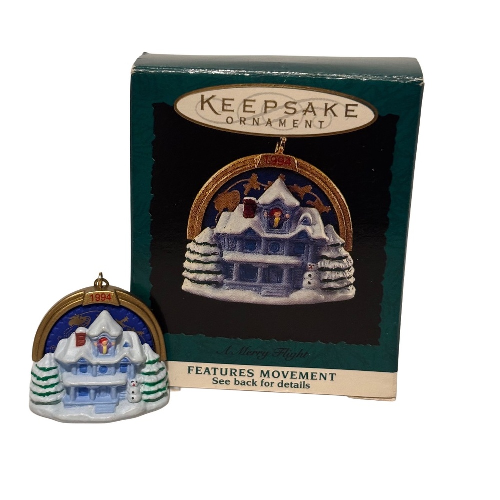 1994 Hallmark Keepsake Ornament Miniature A Merry Flight